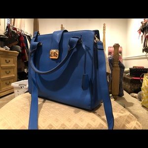 Blue just fab hand bag